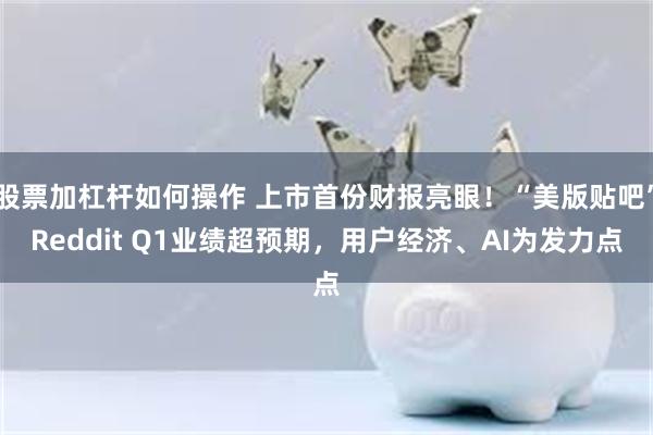 股票加杠杆如何操作 上市首份财报亮眼！“美版贴吧”Reddit Q1业绩超预期，用户经济、AI为发力点