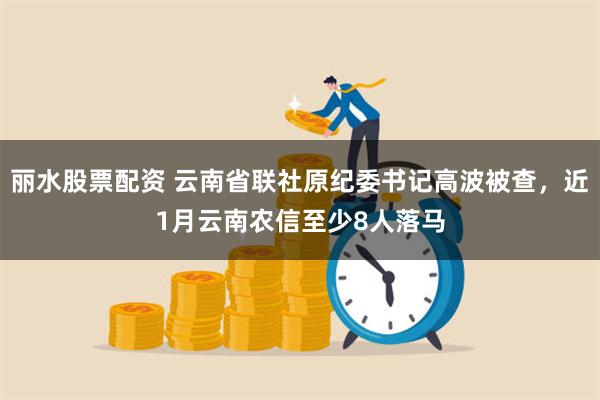 丽水股票配资 云南省联社原纪委书记高波被查，近1月云南农信至少8人落马