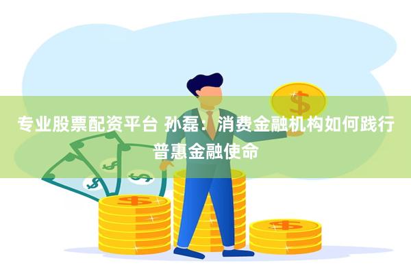 专业股票配资平台 孙磊：消费金融机构如何践行普惠金融使命