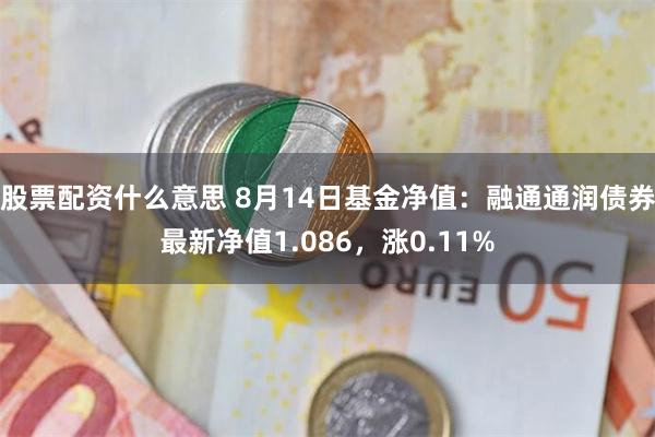 股票配资什么意思 8月14日基金净值：融通通润债券最新净值1.086，涨0.11%