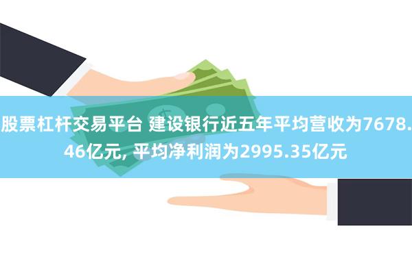 股票杠杆交易平台 建设银行近五年平均营收为7678.46亿元, 平均净利润为2995.35亿元