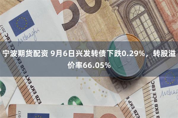 宁波期货配资 9月6日兴发转债下跌0.29%，转股溢价率66.05%