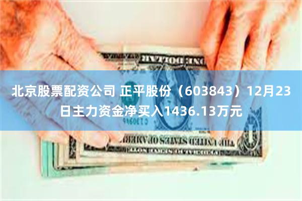 北京股票配资公司 正平股份（603843）12月23日主力资金净买入1436.13万元